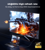 SY-20H1 HDMI to HDMI cable (4K@60Hz) -2m-Gray - Image 3