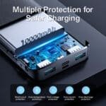 JR-QP191 22.5W Power Bank 10000mAh-Black With USB to Type.C 0.3m Cable-Black - Image 6