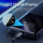 JR-QP191 22.5W Power Bank 10000mAh-Black With USB to Type.C 0.3m Cable-Black - Image 2