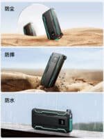 JR-L017 22.5W Power Bank with Dual Cables 10000mAh-Black With USB.A to Type.C 0.25m Cable-Black - Image 7