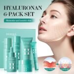 BIOAOUA Hyaluronic Acid Moisturizing and Repairing Firming Skincare Gift Set 100g+120ml+20g+30ml+80ml+60g