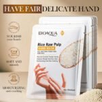 BIOAOUA Rice Pulp Whitening and Nourishing Hand Mask 35ml/pair - Image 5