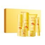 BIOAOUA Turmeric Antioxidant Moisturizing Skin Care Six-piece Set 120ml+80ml+100g+20g+60g+30ml - Image 6