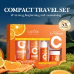 SADOER 5-in-1 Vitamin C Brightening & Moisturizing Travel Set 30g + 30ml + 10ml + 15g - Image 3