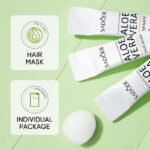 SADOER Aloe Vera Super Shine Repairing Hair Mask 10g Sheet Pack - Image 3