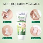 SADOER Aloe Vera Vitamin E Smoothing and Flawless Hair Removal Cream 100g - Image 6