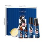 SADOER Beard Multifunctional Care 5-Piece Set  30ml+55ml+50g+120ml+120ml - Image 3
