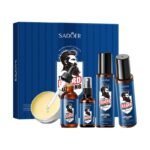SADOER Beard Multifunctional Care 5-Piece Set  30ml+55ml+50g+120ml+120ml - Image 2