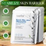 SADOER Birch Sap Peptide Moisturizing and Rejuvenating 6-Piece Set (Foreign Language Version) 100g + 120ml * 2 + 50g + 20g + 30ml