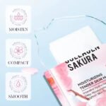 SADOER Cherry Blossom Collagen Moisturizing and Nourishing Facial Mask 25g x 10pcs - Image 3