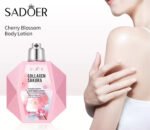SADOER Cherry Blossom Collagen Moisturizing and Smoothing Body Lotion 300ml - Image 6