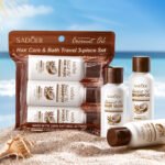 SADOER Coconut Oil Hair & Shower Gel Travel 3-Piece Set 50ml