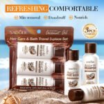 SADOER Coconut Oil Hair & Shower Gel Travel 3-Piece Set 50ml - Image 6