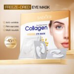 SADOER Collagen Hyaluronic Acid Firming Freeze-Dried Eye Mask160mg/pair * 4 pairs + 5ml/pair * 4 pairs - Image 4