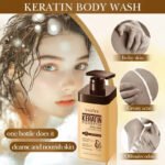SADOER Keratin Peptide Moisturizing and Nourishing Body Wash 750ml - Image 4