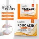SADOER Kojic Acid Whitening Soap (with foaming net) 100g - Image 2