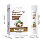 SADOER Nourishing Coconut Oil Hair Mask 10g x 20pcs - Image 2