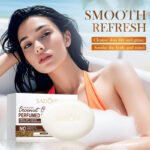 SADOER Nourishing Coconut Oil Scented Soap 100g (Includes Foaming Net) - Image 4