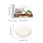 SADOER Nourishing Coconut Oil Scented Soap 100g (Includes Foaming Net) - Image 3