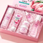 SADOER Peach Probiotic Moisturizing 6-Piece Set (100g + 100ml + 20g + 30ml + 100ml + 50g)