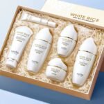 SADOER Rice Bran Niacinamide Brightening Moisturizing Gift Set  100g+120ml+120ml+50ml+50g+20g