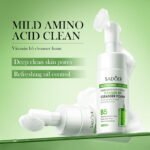 SADOER Strawberry Amino Acid Cleansing Mousse 120ml - Image 5