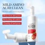 SADOER Strawberry Amino Acid Cleansing Mousse 120ml - Image 4