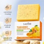 SADOER Turmeric Lemon Cleansing Soap (with foaming net) 100g - Image 5